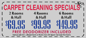 SteamMaster Carpet Specials